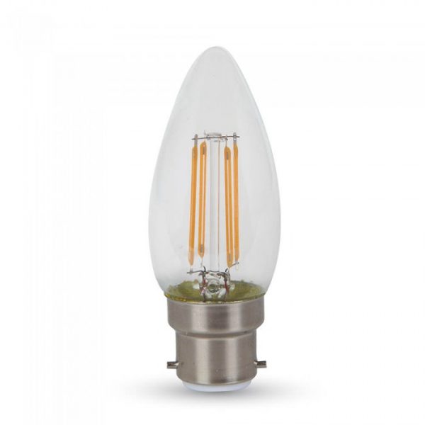 4W Candle Filament Bulb - Clear Cover