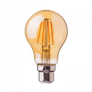4W A60 Filament Bulb - Amber Cover