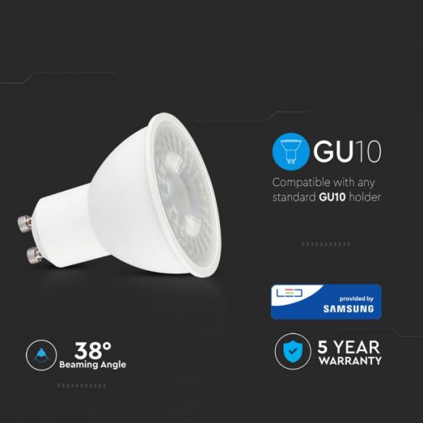 5W GU10 Plastic Spotlight 38 degree