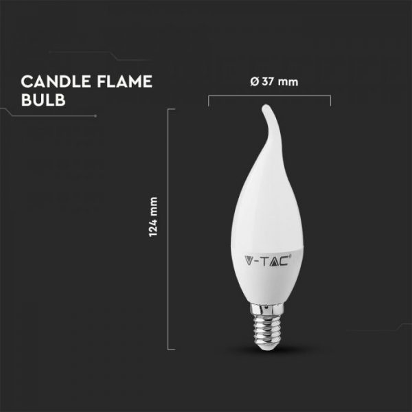 5.5W Plastic Candle Flame Bulb with Samsung Chip A+