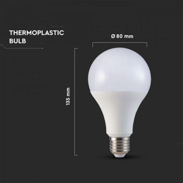 18W A80 LED Plastic Bulb Samsung Chip E27