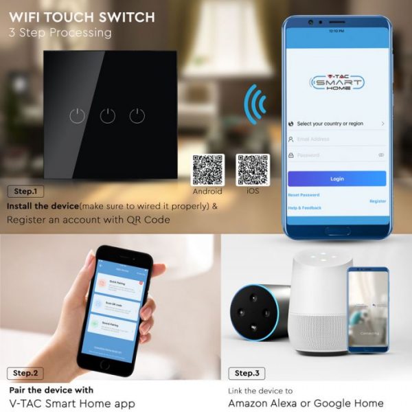 WIFI Touch Switch Black