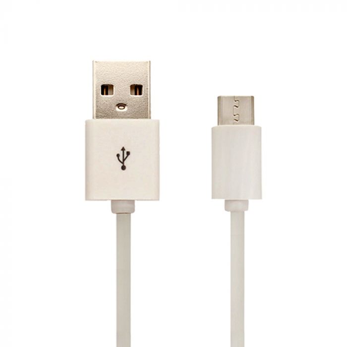 1.5M Micro USB Cable White