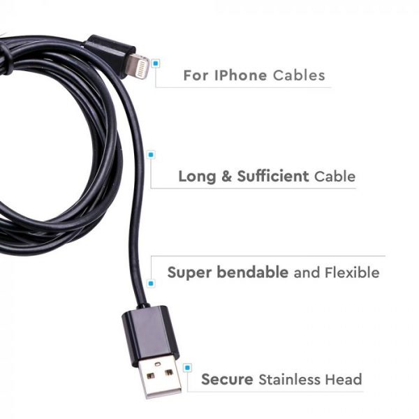1.5M MFI iPhone Cable Black