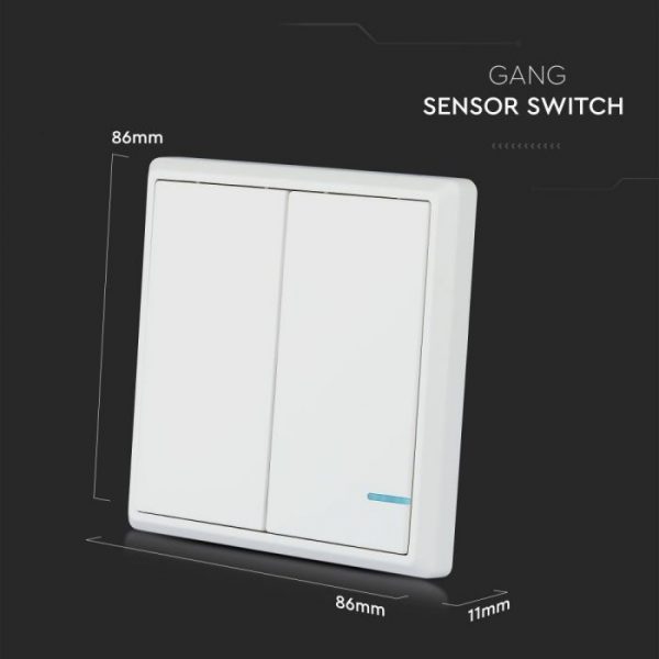 2 Gang Way Sensor Switch IP54