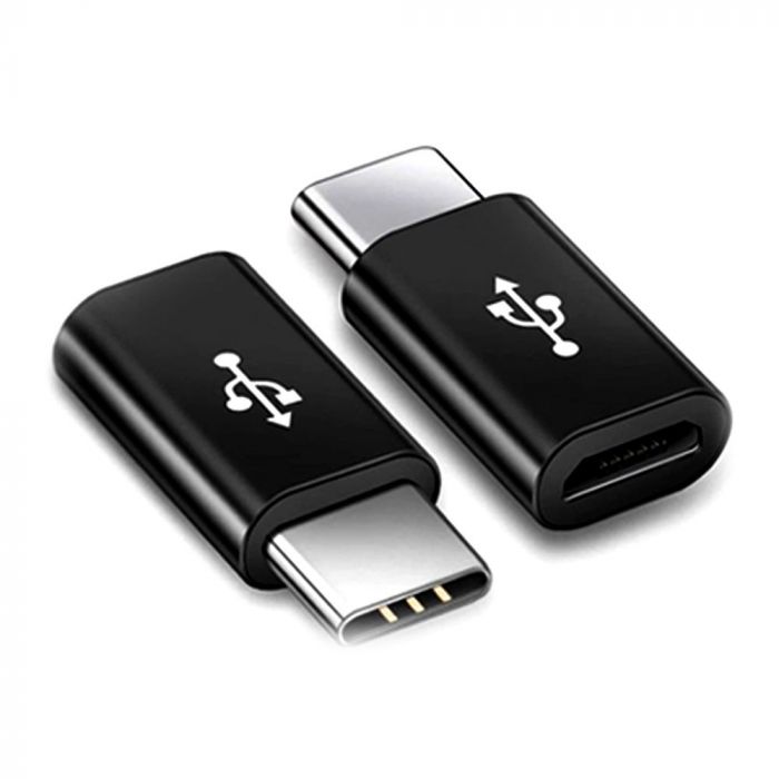Micro USB to Type-C Adaptor Black