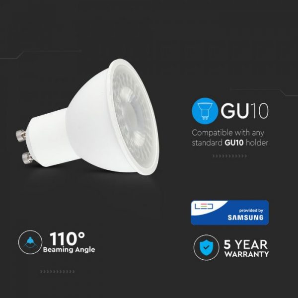 8W GU10 Plastic Spotlight 110 degree