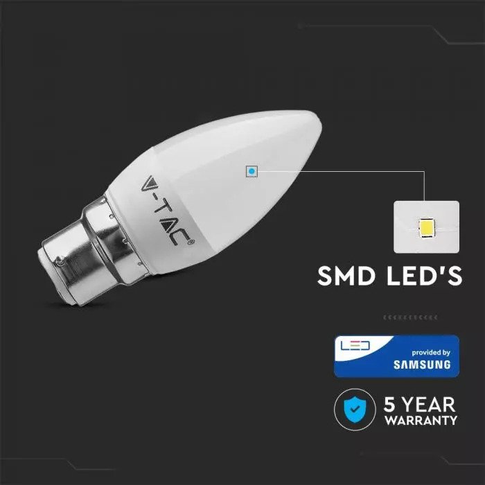 5.5WPlastic Candle Bulb - Samsung Chip