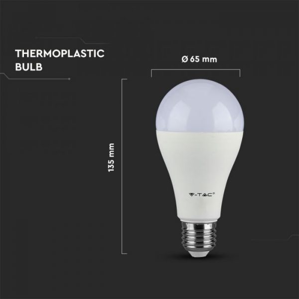 12W Plastic Bulb A65 A++