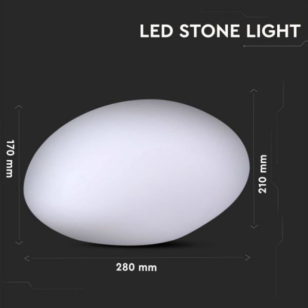 LED Stone Light RGB D:28x21x17cm