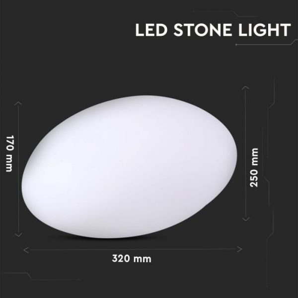 LED Stone Light RGB D:33x25x17cm