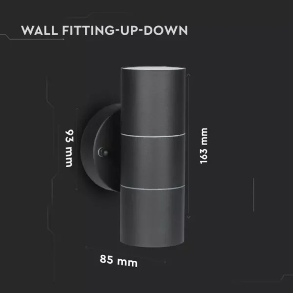 GU10 Wall Fitting-Adjustable Head 1Way IP44