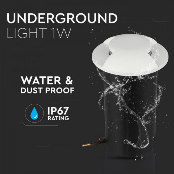 1W Led Underground Light White