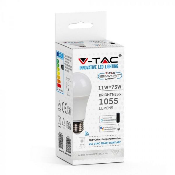 11W Smart LED Bulb E27 A60 RGB+WW+CW