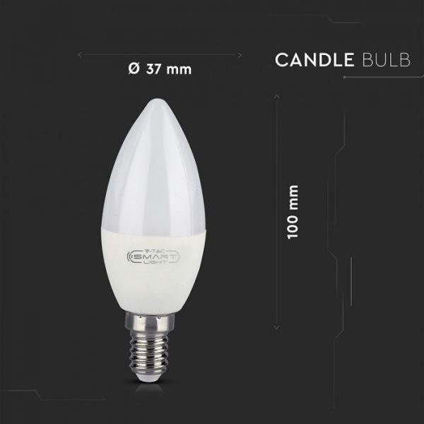 Dimmable led candle lamp