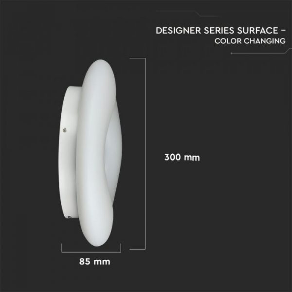 22W Designer Surface Lamp Round CCT Dimmable