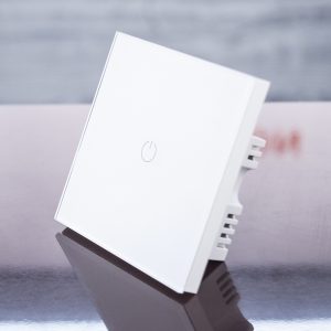 WIFI Touch Switch White (1 Gang) compatible with Amazon Alexa and Google Home