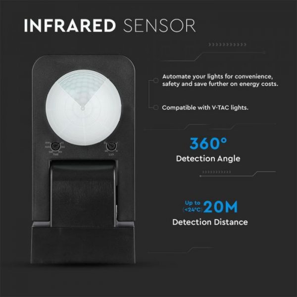 Infrared Sensor Black 1KW 360 degree