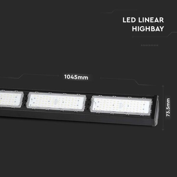 200W LED Linear HighBay Black Body