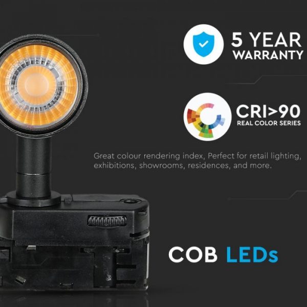 7W LED COB 4 Line Tracklight High CRI