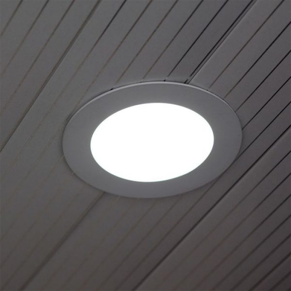 18W LED Glass Recessed Panel Round 198mm