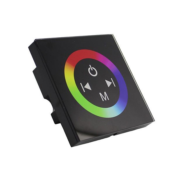 LED RGB Sensor Dimmer Wall Mountable Black
