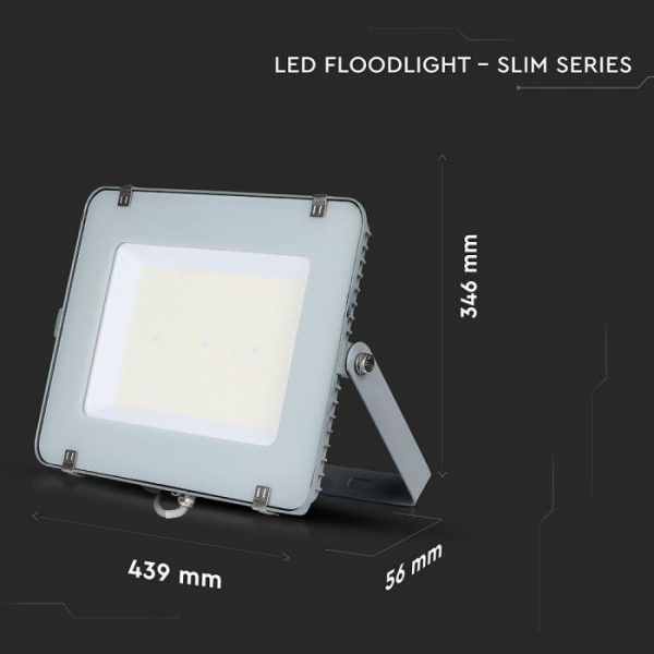 200W LED Floodlight Slimline, 24000 Lumens (120 Lm/W), 100 degree Beam Angle, SMD Samsung Chip, 5 Years Warranty, IP65
