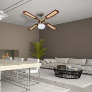 1-light decorative ceiling fan