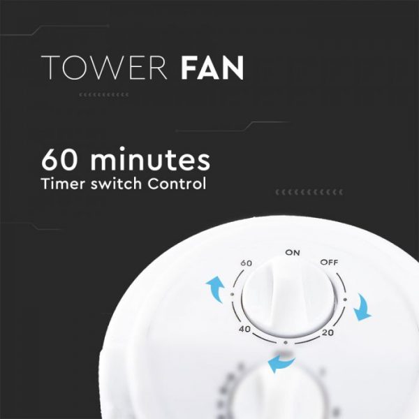 1hr timer tower fan
