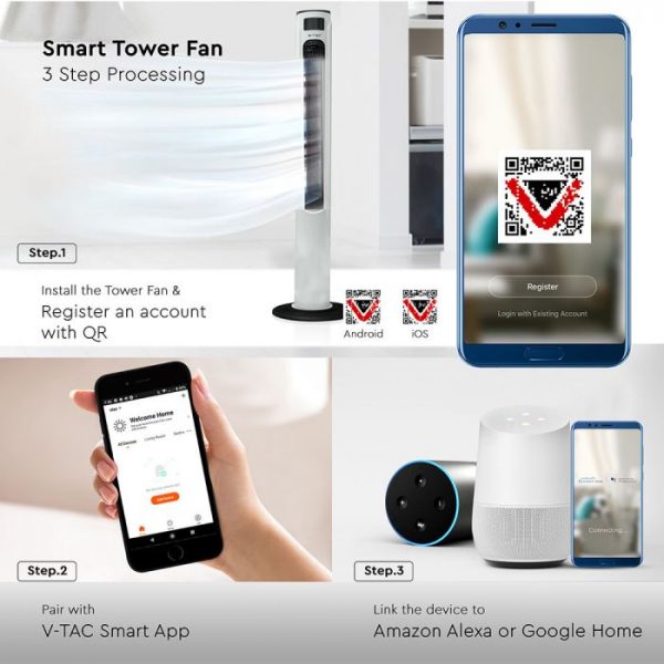 Voice Controlled Tower Fan