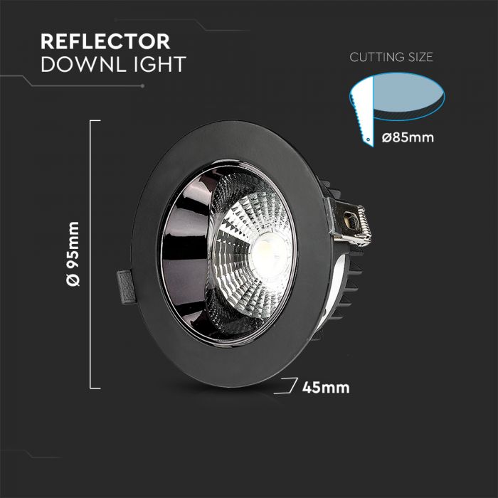 10W LED Reflector COB Downlight
