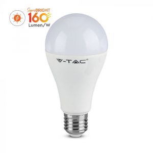 15W LED Thermoplastic Bulb A65 - 160 Lm/W