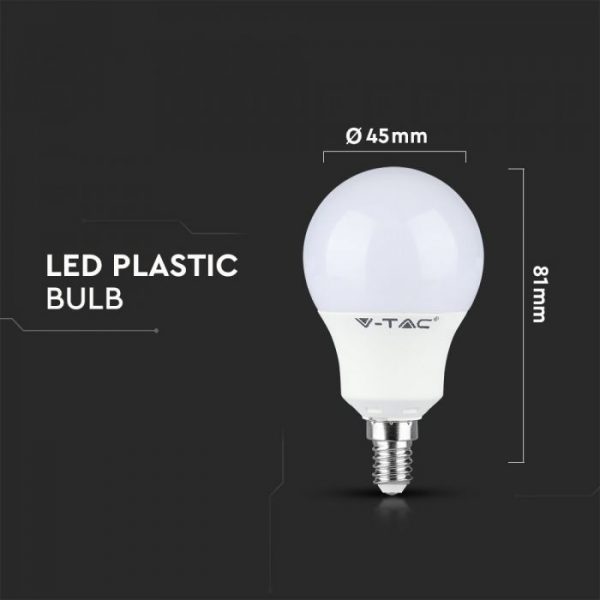 5.5W P45 LED Plastic Bulb CRI>95