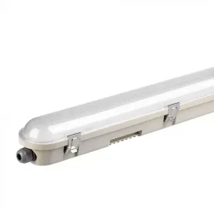 36W LED Waterproof Fitting 4ft/120cm  Transparent SS Clips