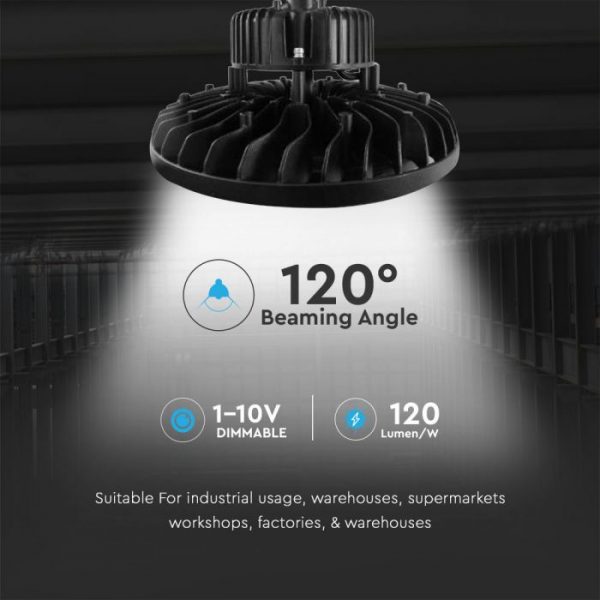 100W UFO High Bay Light Dimmable (Samsung) 120 Lm/W