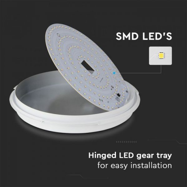 14W LED Dome Light CCT 3in1 with Emergency Battery IP65