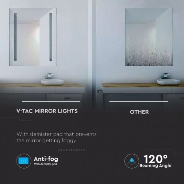 37W Mirror Light Anti-Fog CCT 3in1 50x70cm