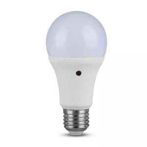 9W A60 LED Plastic Sensor Bulb 200'D E27