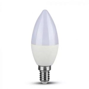 5.5W LED Candle Plastic Bulb E14 Dimmable