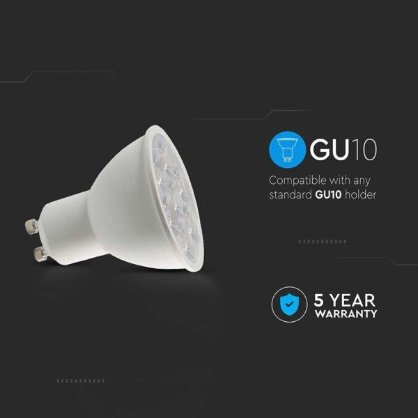 6W GU10 Ripple Plastic Spotlight 10 degree