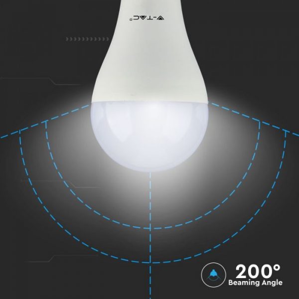 9W LED Plastic Bulb with Emergency Battery A70 E27