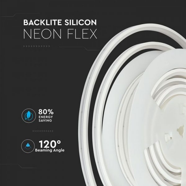 13 W/m LED Silicone Neon Flex 24V DC IP65 10m roll
