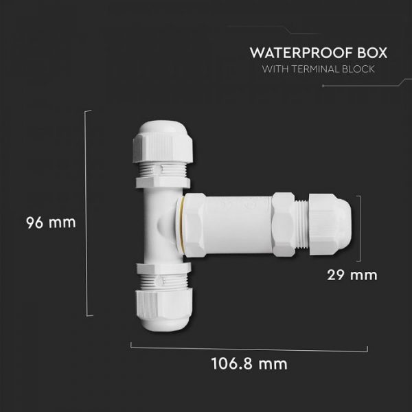 Waterproof Terminal Block - Cable Diameter 8-12mm IP68