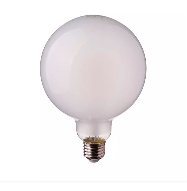 7W G125 LED Dimmable Filament Bulb Frost Glass E27 2700K
