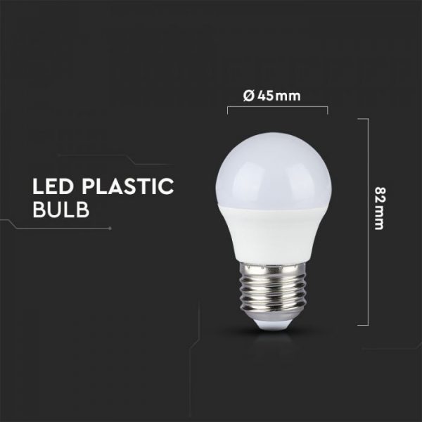5.5W G45 Plastic Bulb CRI>95 E27