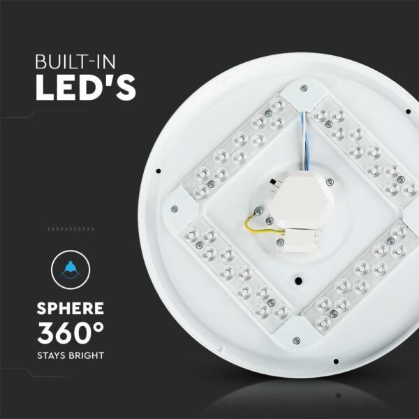 36W LED Dome Light 45cm Starry Cover CCT 3in1 Round