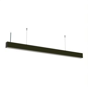 40W LED Linear Suspended Light Linkable Black