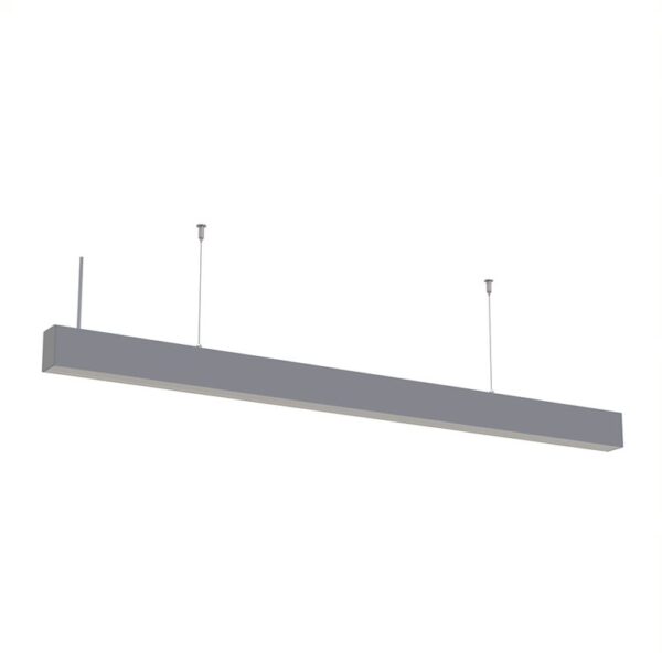 40W LED Linear Suspended Light Linkable Silver