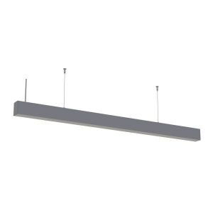 40W LED Linear Suspended Light Linkable 5 Years Warranty Silver