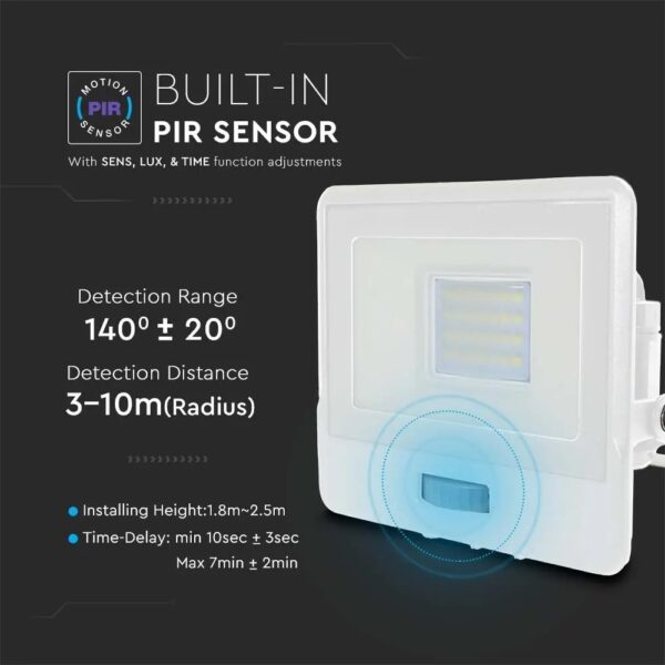 20W LED Floodlight PIR Sensor SMD Samsung Chip